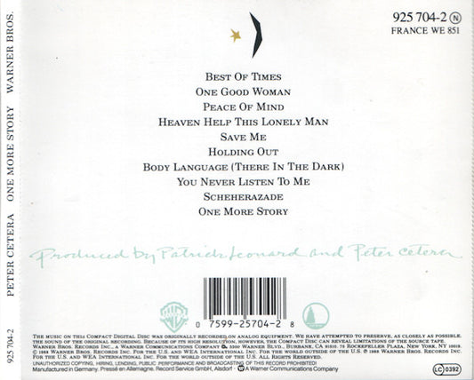Peter Cetera : One More Story (CD, Album)