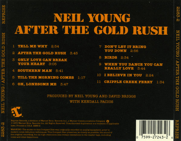 Neil Young : After The Gold Rush (CD, Album, RE, SRC)