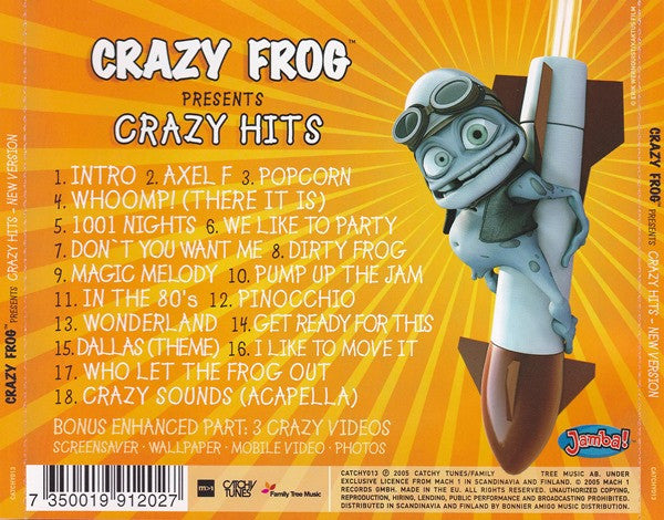 Crazy Frog : Crazy Hits (New Version) (CD, Album, Enh)