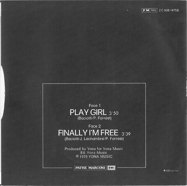 La Velle : Playgirl (7", Single, Pap)