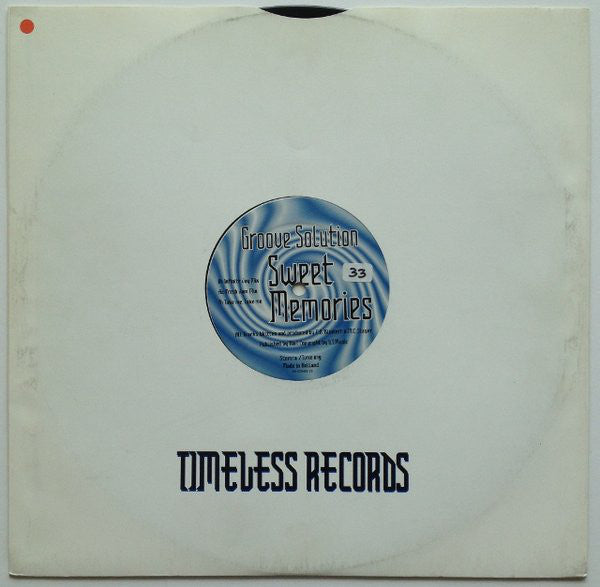 Groove Solution : Sweet Memories (12")
