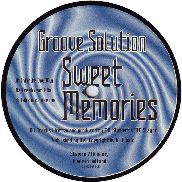 Groove Solution : Sweet Memories (12")