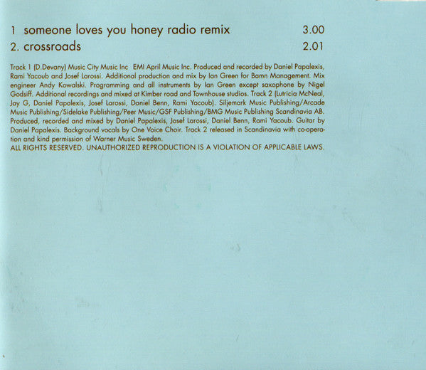 Lutricia McNeal : Someone Loves You Honey (CD, Single)