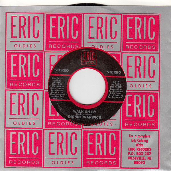 Dionne Warwick : Walk On By / I'll Never Fall In Love Again (7", RE, Styrene, Pit)