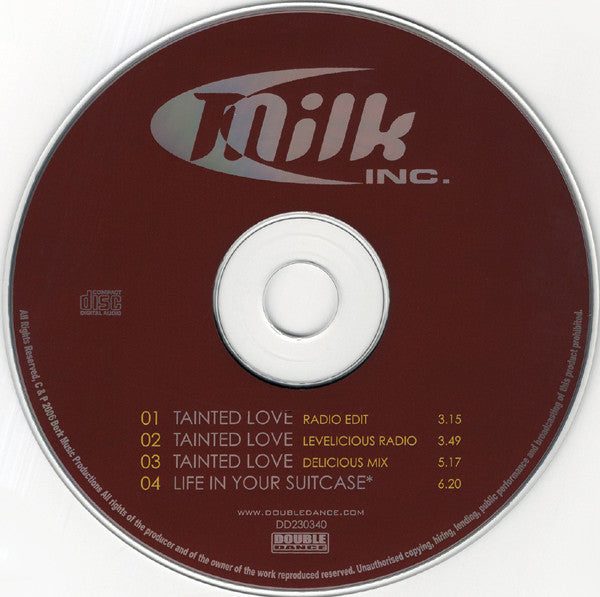 Milk Inc. : Tainted Love (CD, Single)