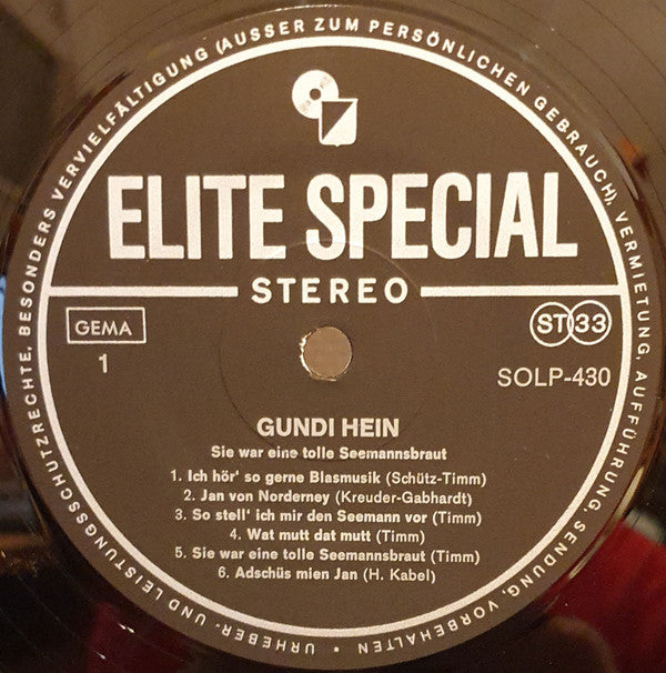 Gundi Hein : Sie War Eine Tolle Seemannsbraut (LP, Album)
