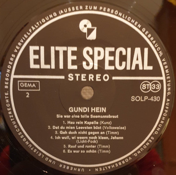 Gundi Hein : Sie War Eine Tolle Seemannsbraut (LP, Album)