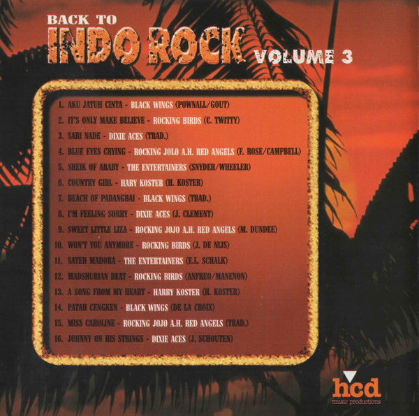 Various : Back To Indo Rock Volume 3 (CD, Comp)
