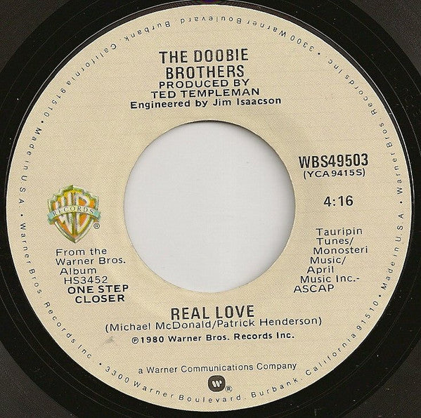 The Doobie Brothers : Real Love (7", Single, Spe)
