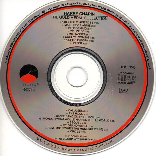 Harry Chapin : The Gold Medal Collection (2xCD, Comp)