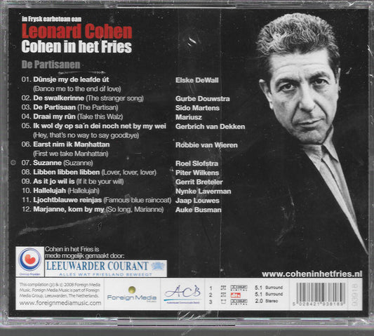 De Partisanen : Cohen In Het Fries - In Frysk Earbetoan Oan Leonard Cohen (CD, Album + DVD-V, Multichannel, PAL)