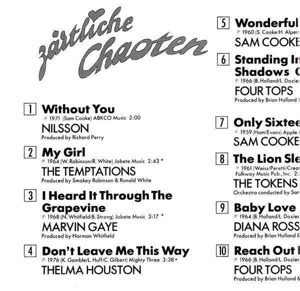 Various : Original Soundtrack «Without You» - Zärtliche Chaoten (CD, Comp)