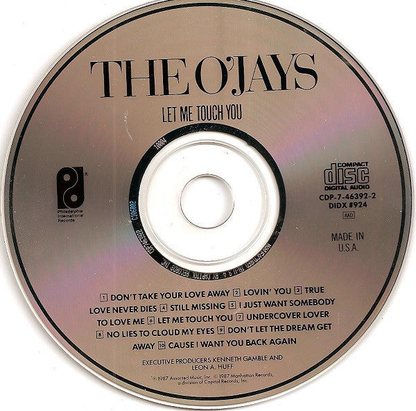 The O'Jays : Let Me Touch You (CD, Album)