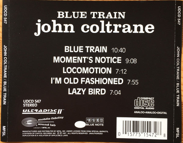 John Coltrane : Blue Train (CD, Album, Ltd, RE, RM, 24k)