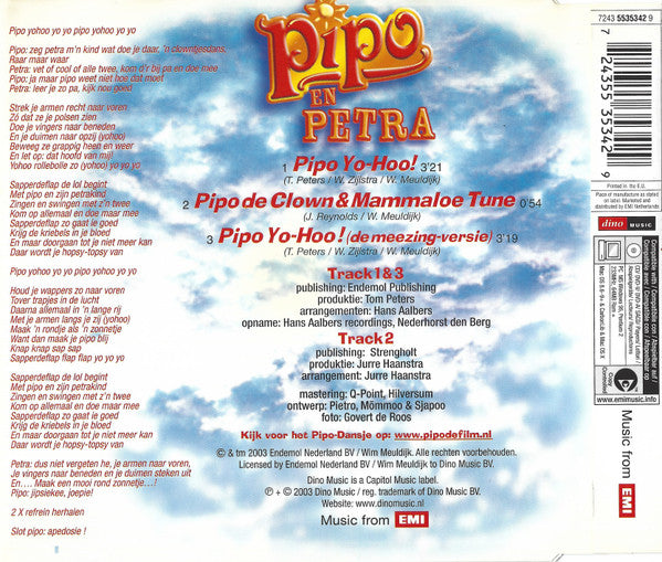 Pipo De Clown En Petra (26) : Pipo Yo-Hoo! (CD, Maxi)