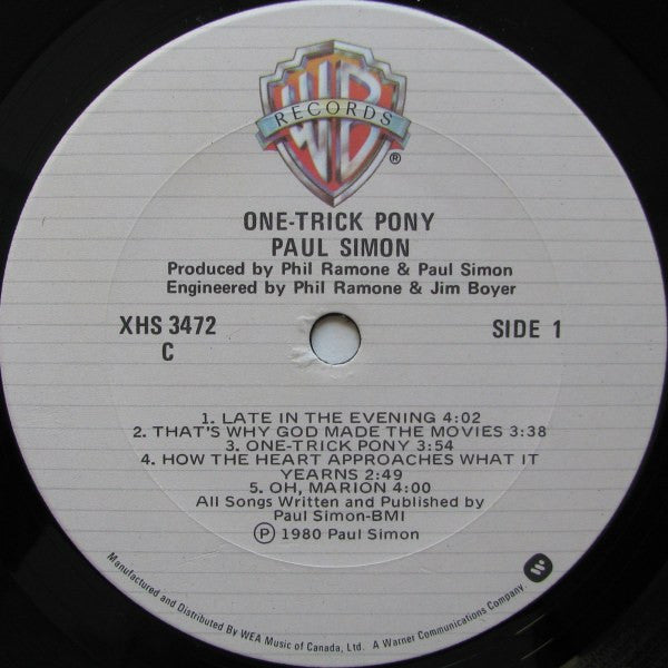 Paul Simon : One-Trick Pony (LP, Album)