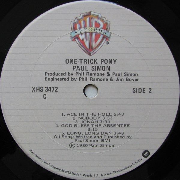 Paul Simon : One-Trick Pony (LP, Album)