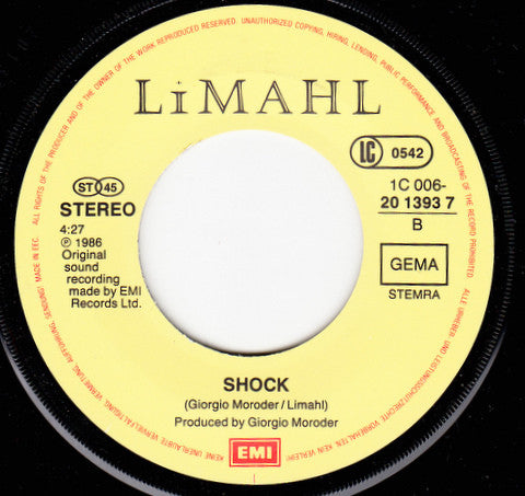 Limahl : Inside To Outside (7", Single)