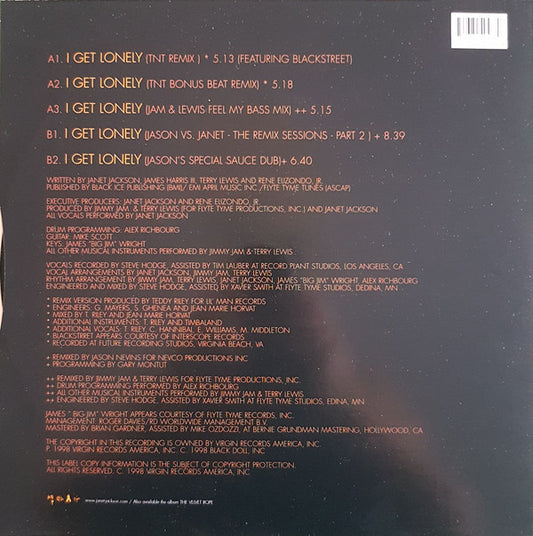 Janet Jackson : I Get Lonely (12")