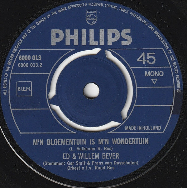 Ed + Willem Bever : Hup Daar Is Willem! (7", Single, Mono, 3-P)