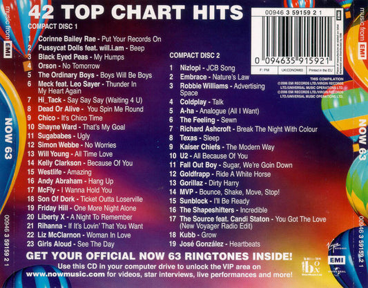 Various : Now That's What I Call Music! 63 (2xCD, Album, Comp)