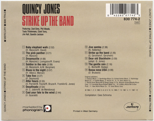 Quincy Jones : Strike Up The Band (CD, Comp)