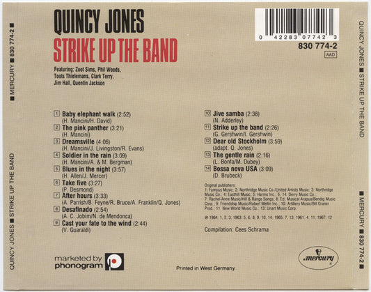 Quincy Jones : Strike Up The Band (CD, Comp)