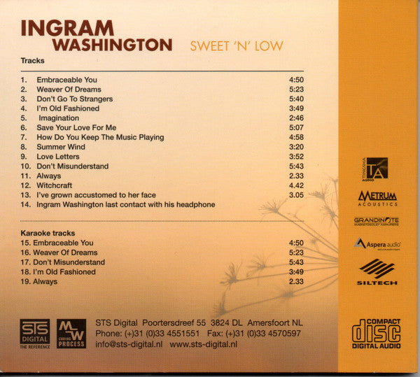 Ingram Washington : Sweet 'N' Low (CD)