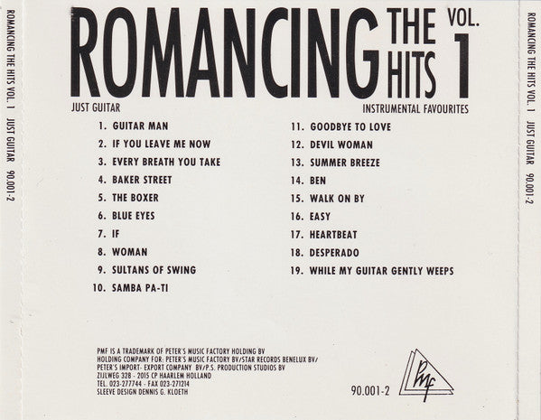 Unknown Artist : Romancing The Hits Vol. 1 - Just Guitar (CD)
