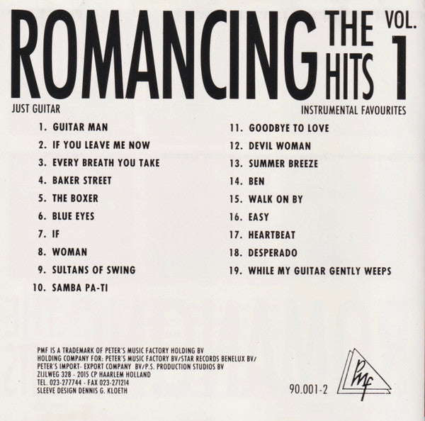 Unknown Artist : Romancing The Hits Vol. 1 - Just Guitar (CD)
