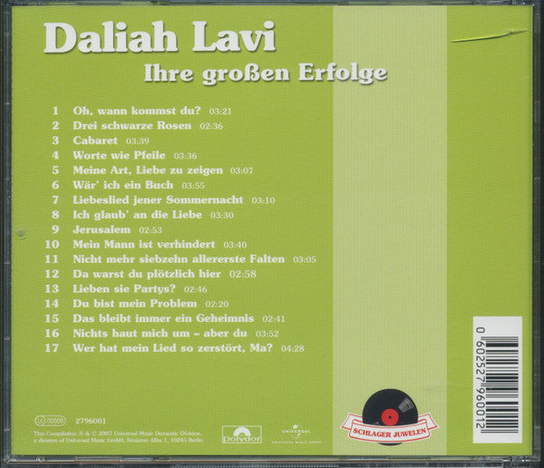 Daliah Lavi : Ihre Großen Erfolge (CD, Comp)