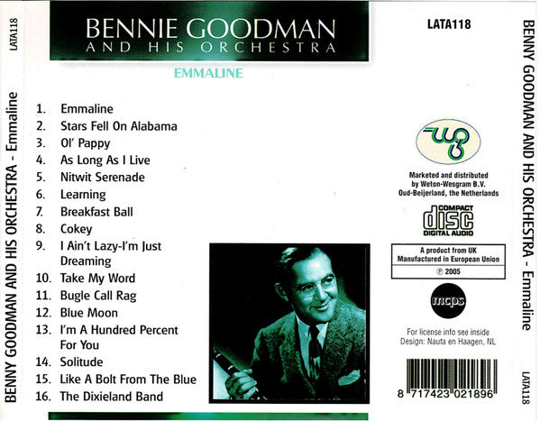 Benny Goodman And His Orchestra : Emmaline (CD, Album)