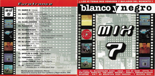 Various : Blanco Y Negro Mix 7 (3xCD, Comp, P/Mixed)