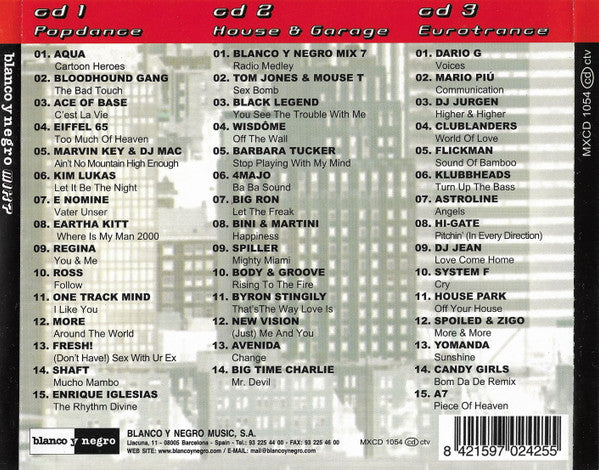 Various : Blanco Y Negro Mix 7 (3xCD, Comp, P/Mixed)