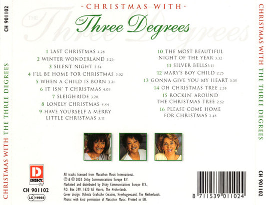 The Three Degrees : Christmas With The Three Degrees (CD, Album)