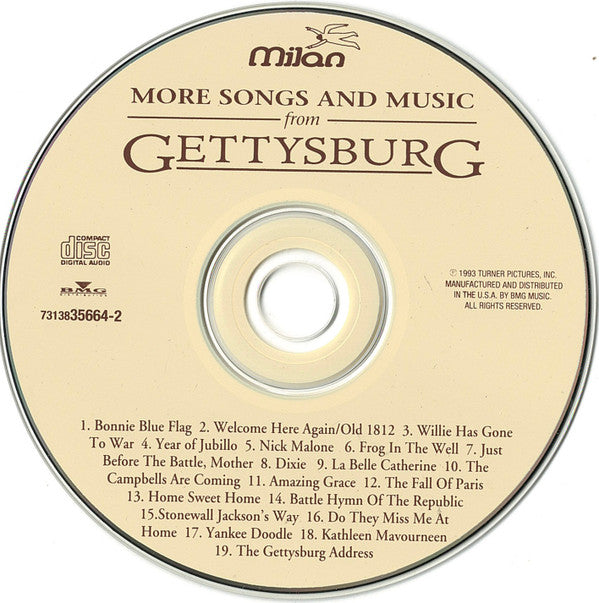 Various : More Songs And Music From Gettysburg (CD, Album)
