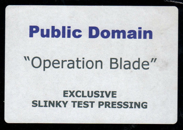 Public Domain : Operation Blade (12", TP, W/Lbl)
