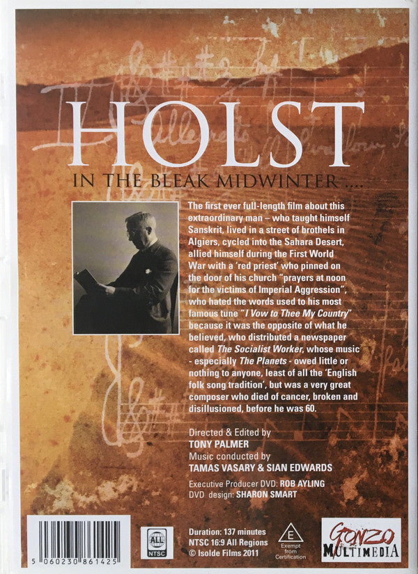 Tony Palmer (7) : Holst In The Bleak Midwinter .... (DVD-V, NTSC)