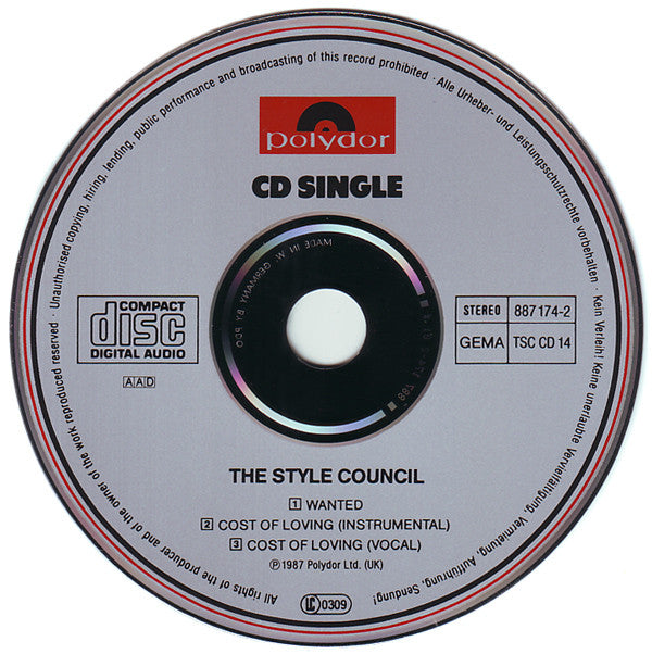 The Style Council : Wanted (Or Waiter, There's Some Soup In My Flies) (CD, Maxi)