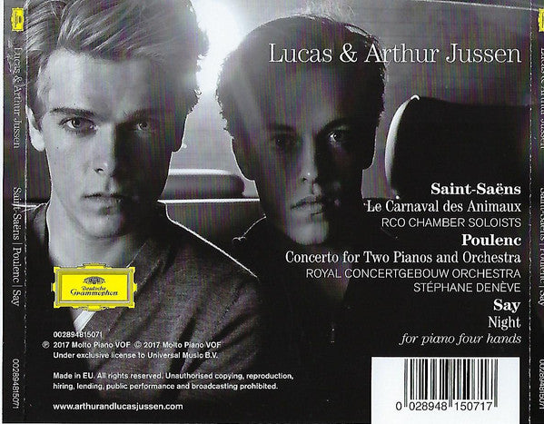 Lucas & Arthur Jussen, Concertgebouworkest, Stéphane Denève : Saint-Saëns | Poulenc | Say (CD, Album)