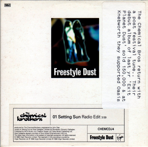 The Chemical Brothers : Setting Sun (CD, Single, Promo)