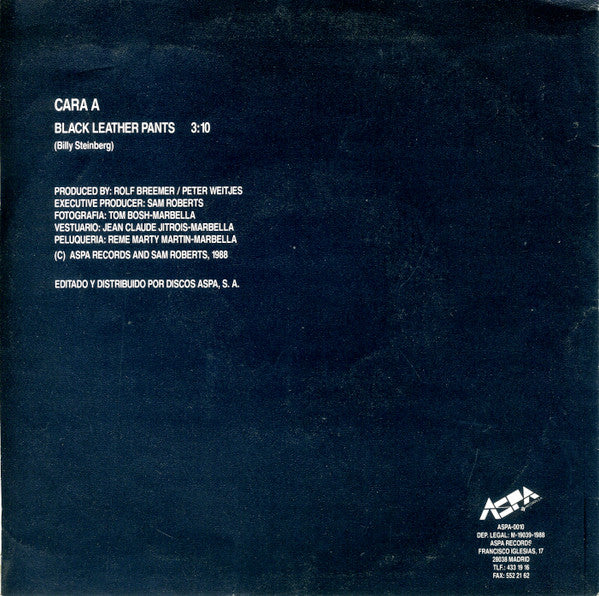 Cathy Bayle : Black Leather Pants (7", S/Sided, Promo)