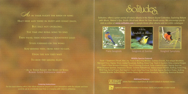 Dan Gibson / Charles T. Cozens : Songbirds At Sunset (CD, Album)
