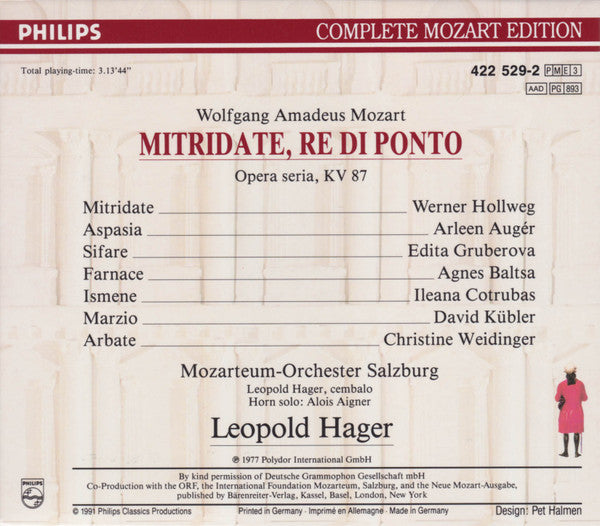 Wolfgang Amadeus Mozart : Mitridate (3xCD, Album, RE + Box, Sli)
