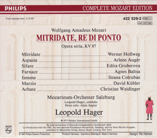 Wolfgang Amadeus Mozart : Mitridate (3xCD, Album, RE + Box, Sli)
