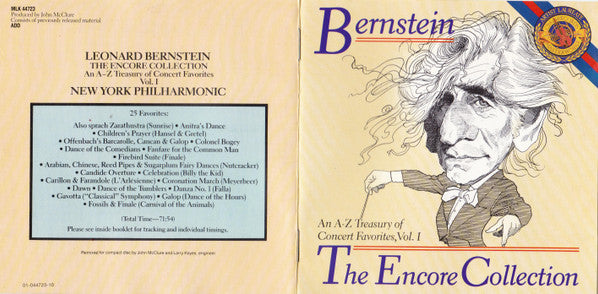 Leonard Bernstein : The Encore Collection, Vol. I (CD, Comp)