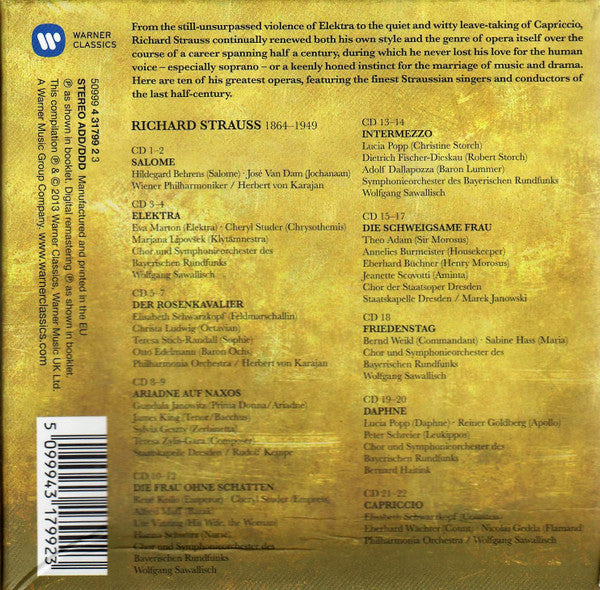 Richard Strauss : The Great Operas (22xCD, Comp + Box)