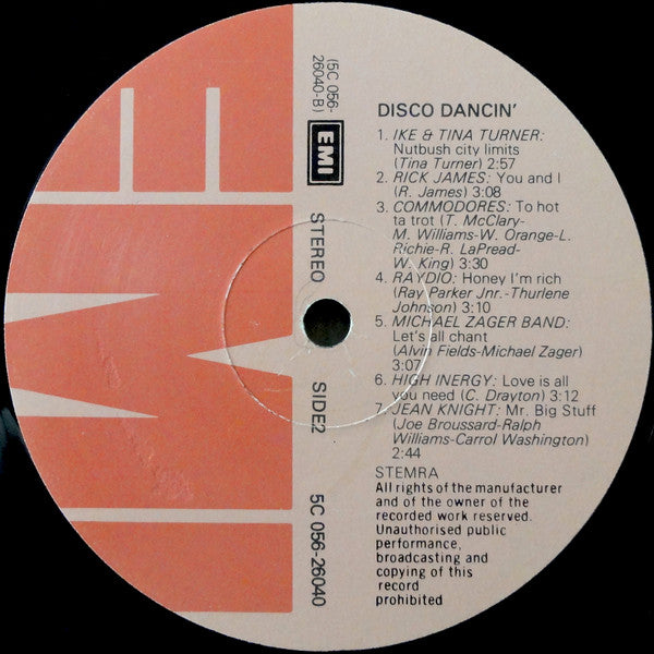 Various : Disco Dancin' (14 Original Hits) (LP, Comp)