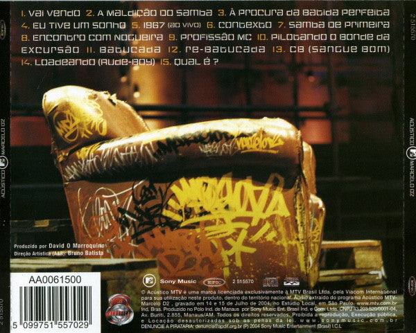 Marcelo D2 : Acústico MTV (CD, Album, AA)