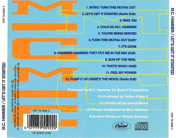 MC Hammer : Let's Get It Started (CD, Album)